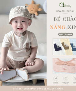 Bộ Cổ Tròn Cộc Tay (9-36M)