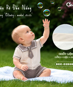 Bộ Cài Giữa Cộc Tay Bé Trai (3-9M)
