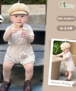 Bộ Áo Yếm Cộc Tay (9-24M)