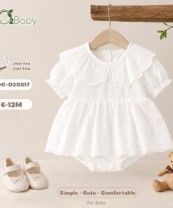 Body Chip Cộc Tay Bé Gái (6-12M)