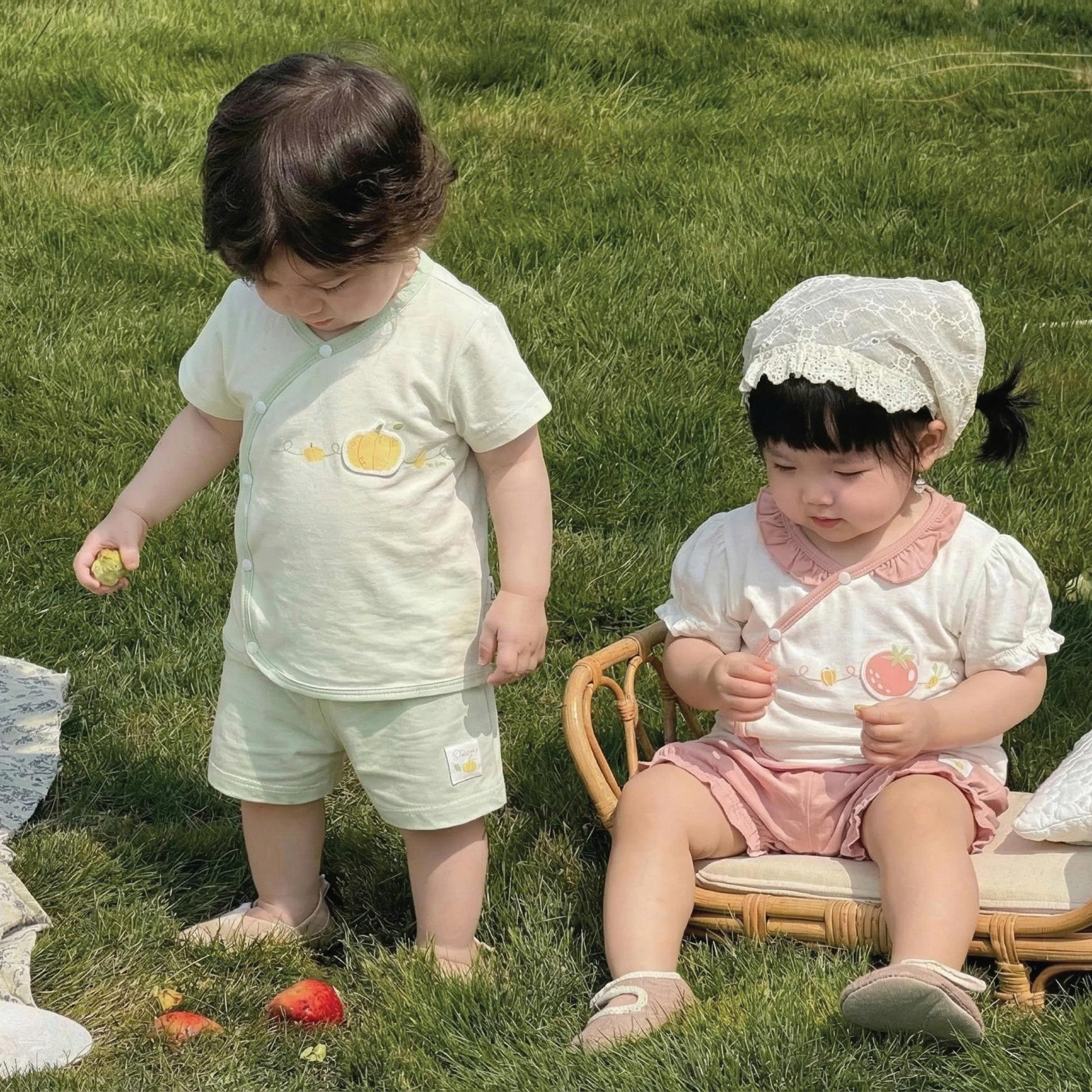 Bộ Cài Lệch Cộc Tay (3-9M) - Ảnh 3
