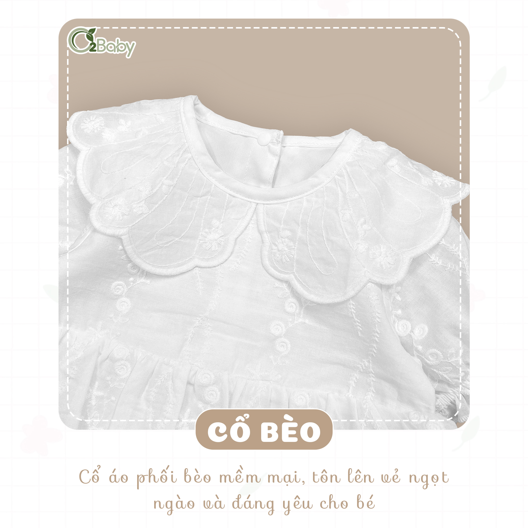 Body Chip Cộc Tay Bé Gái (6-12M) - Ảnh 2